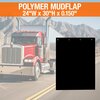 Buyers Products Super Durable Black Polymer Mud flaps 24x30 Inch RC30PPB
